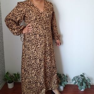MISSGUIDED Leopard Maxi Dress